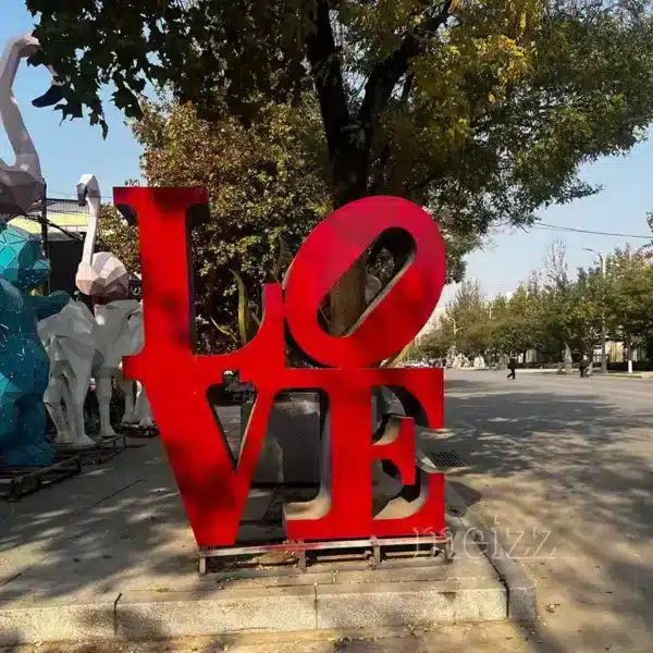 robert indiana love sculpture for sale