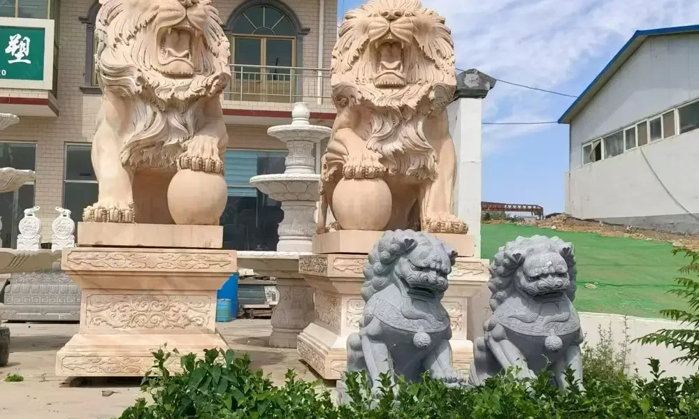 lion sculptures