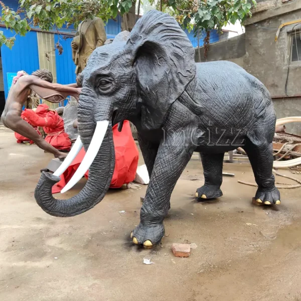 large bronze elephant statues