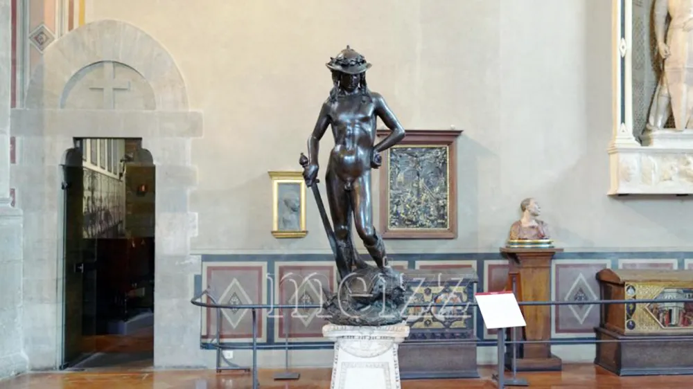 bronze statue of david by donatello