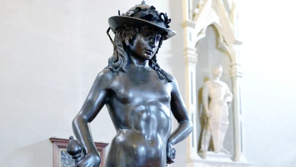 bronze statue of david by donatello
