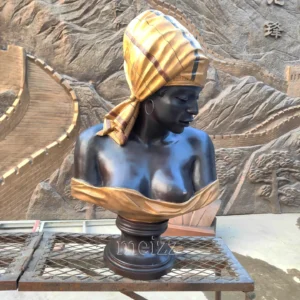 bronze lady bust