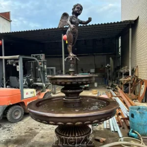 bronze cherub fountain