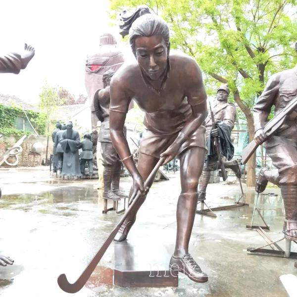 hockey player statue