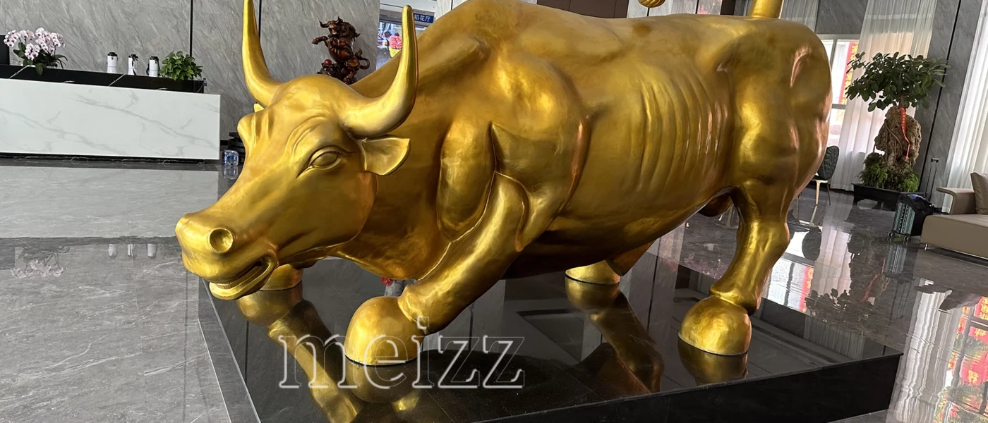 wall street bull bronze sculpture