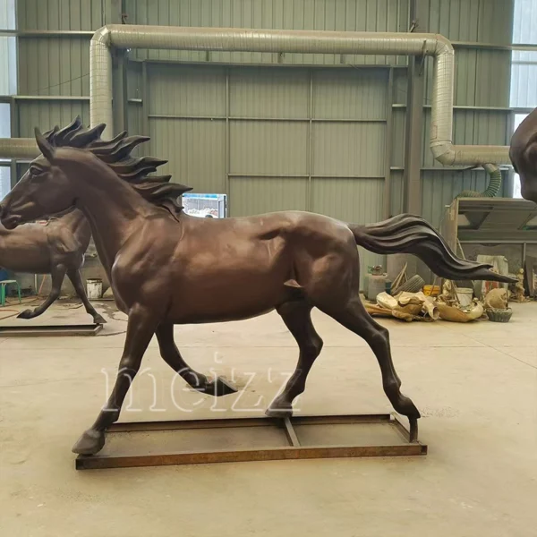 running horse sculpture