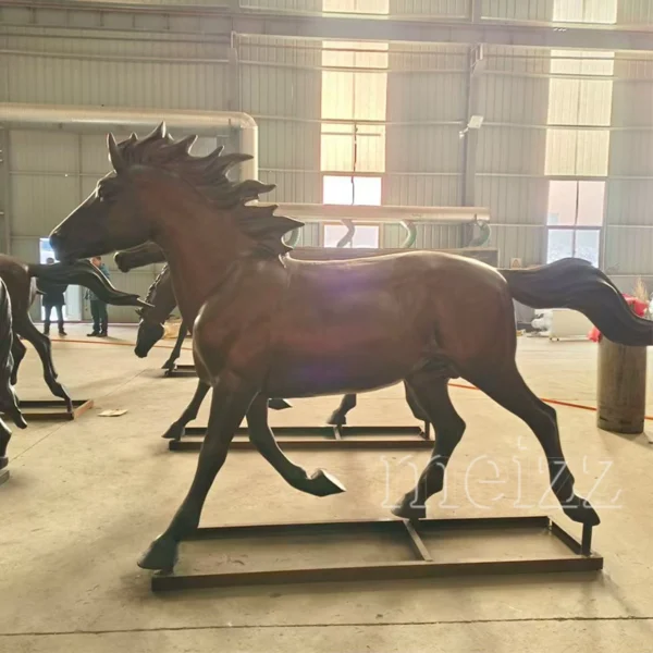 running horse sculpture