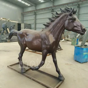 running horse sculpture