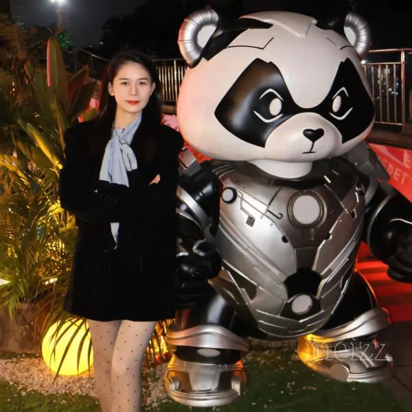 large panda statue