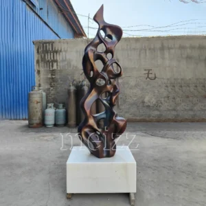 bronze abstract sculpture