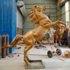 Life Size Garden Bronze Jumping Horse Statue
