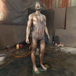 bronze male statue