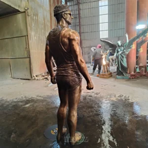 bronze male statue