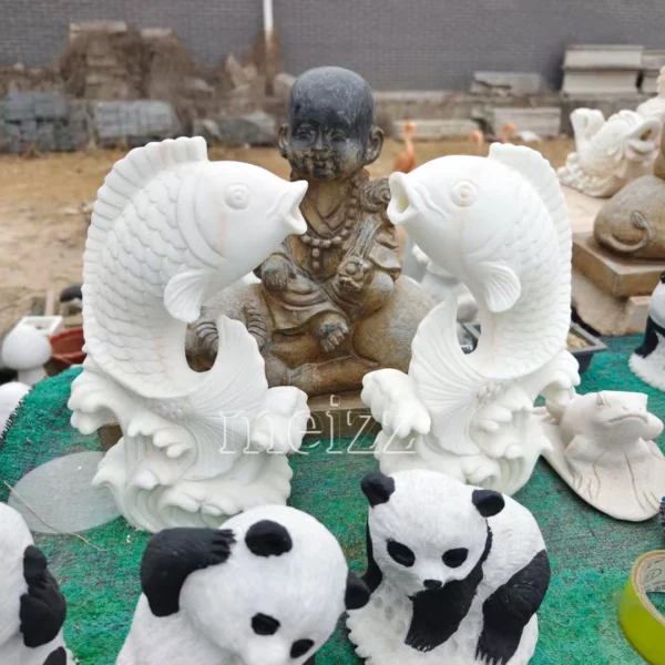 Stone Fish Water Feature