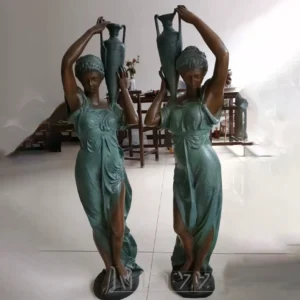 Woman with Vase Statue