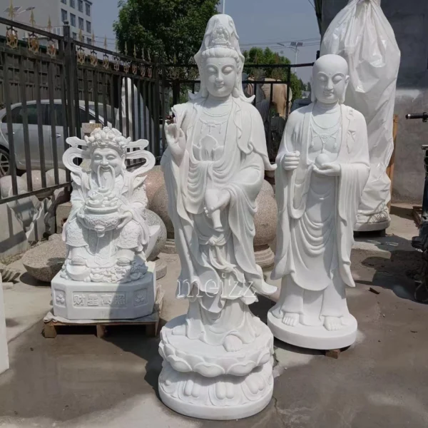 standing kuan yin statue