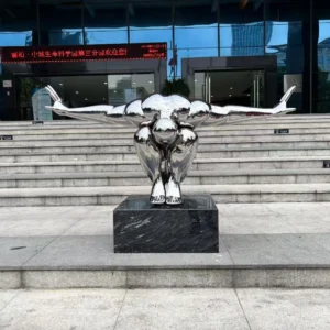 diving man statue