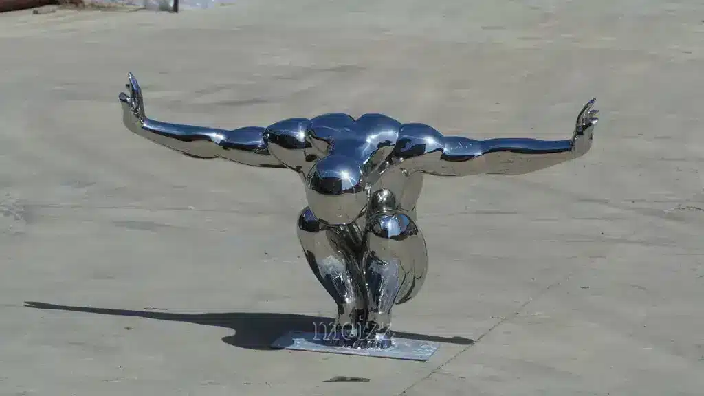 diving man statue