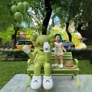 kaws sitting statue