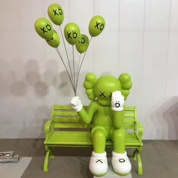 kaws sitting statue