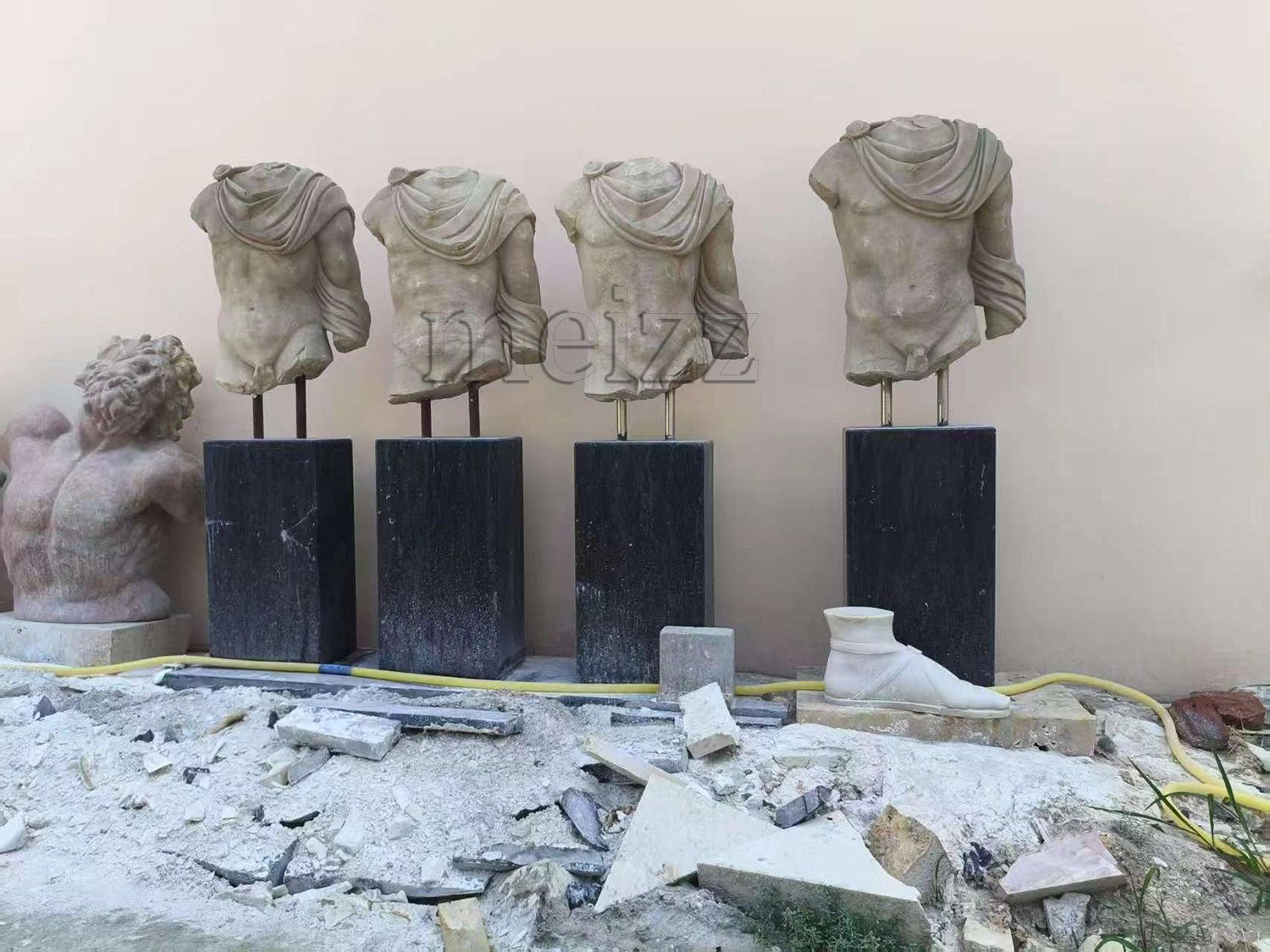 male torso sculpture decor