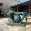 Abstract bull sculpture