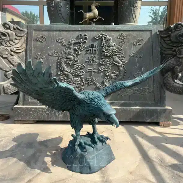 metal eagle sculptures for sale