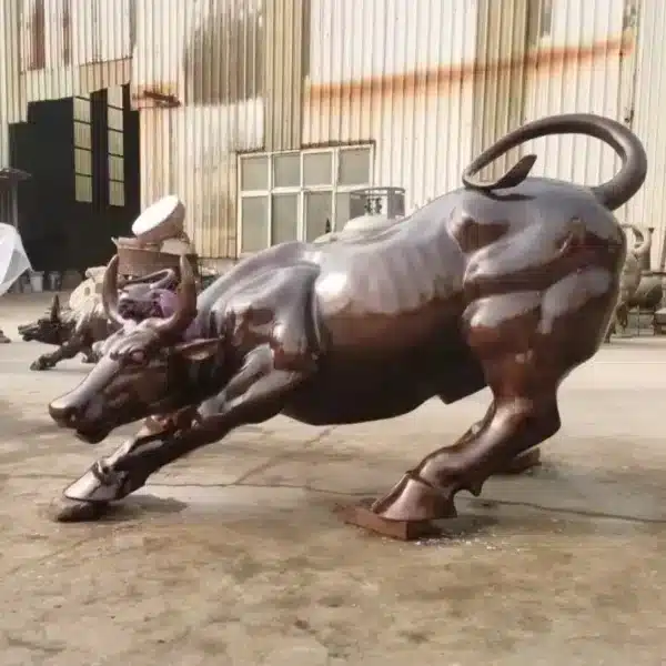 charging bull statue replica