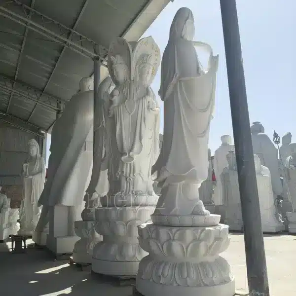 white kwan yin statue