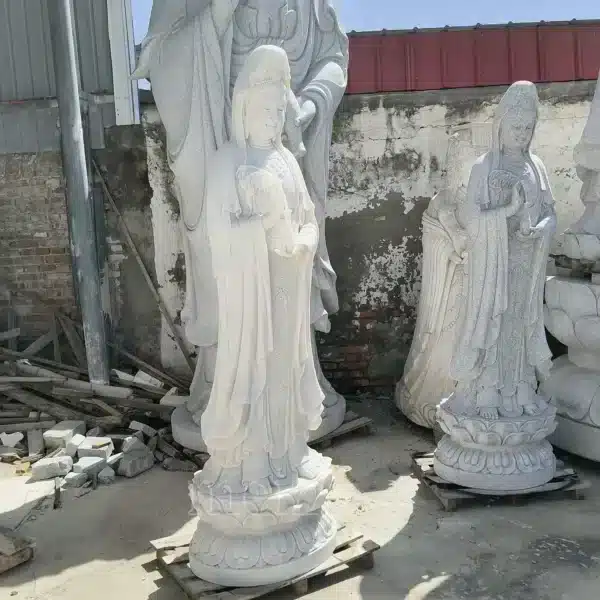 white kwan yin statue