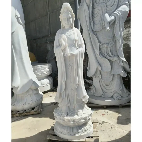 white kwan yin statue