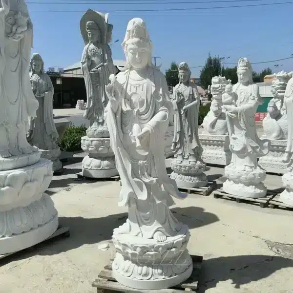white kwan yin statue