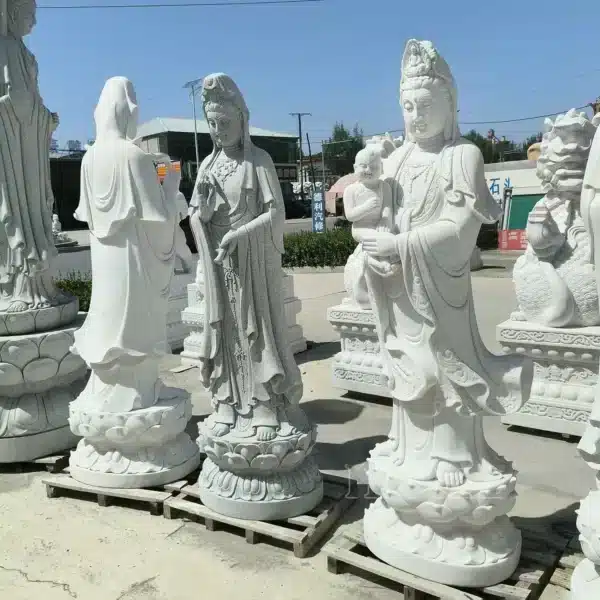 white kwan yin statue