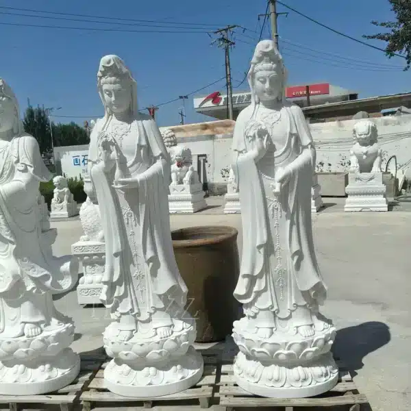 white kwan yin statue