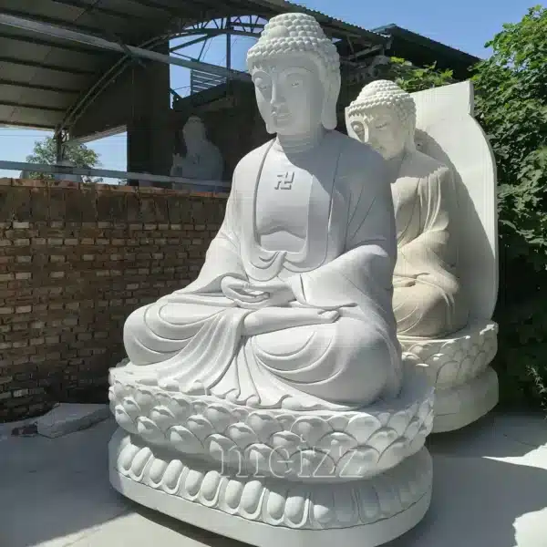 Large Marble Buddha Statue