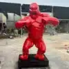Big Red Gorilla Sculpture