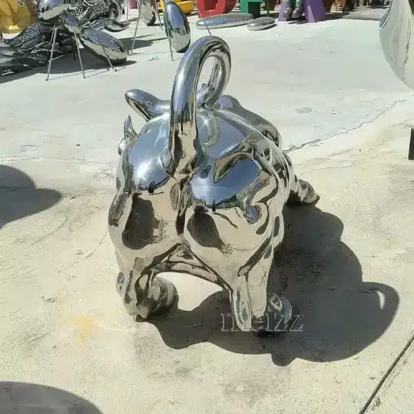 Stainless Steel Bull Statue