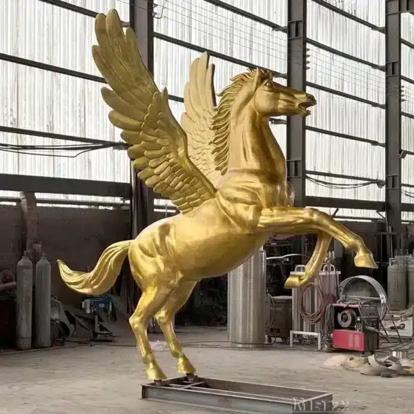 Bronze Flying Pegasus Sculpture
