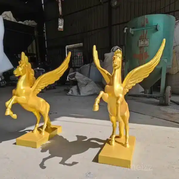 Bronze Flying Pegasus Sculpture