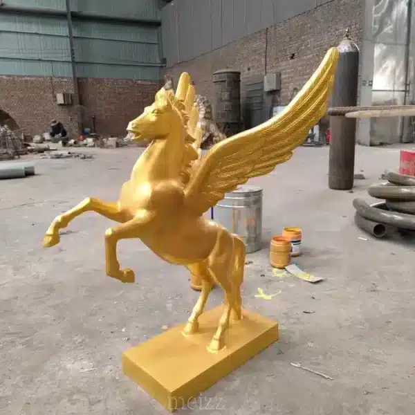 Bronze Flying Pegasus Sculpture