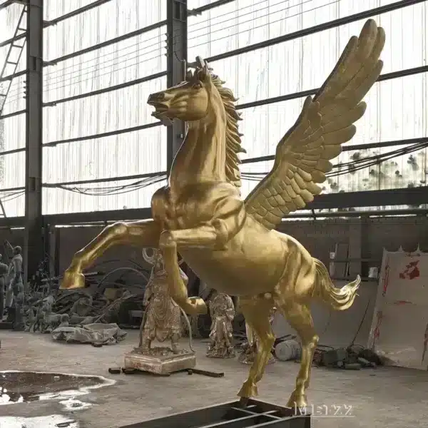 Bronze Flying Pegasus Sculpture