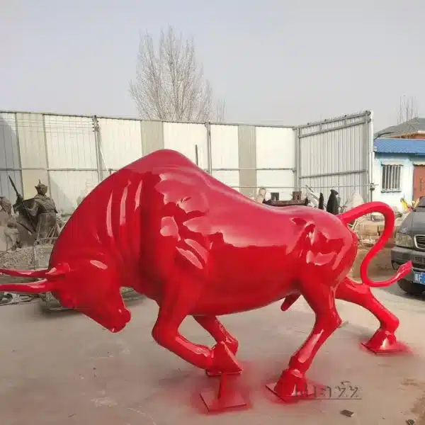 Fiberglass Bull Statue