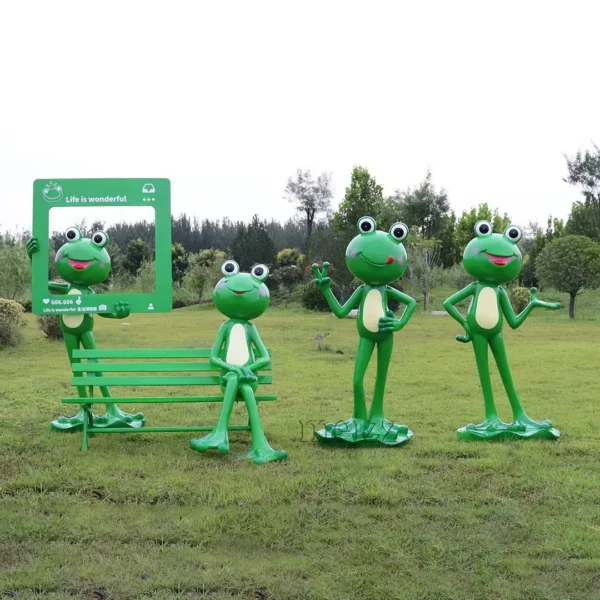 Funny Frog Garden Ornaments