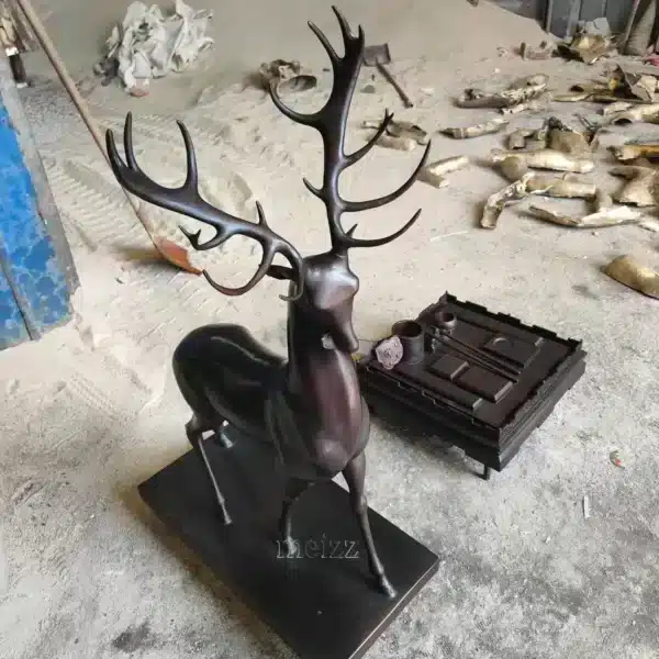 life size stag garden ornament