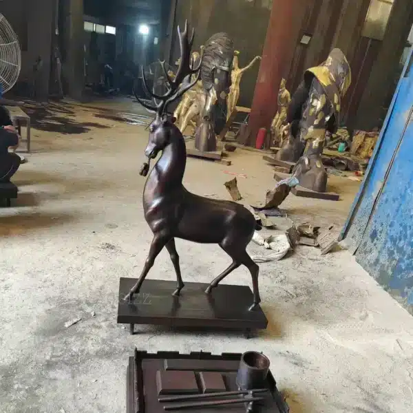 life size stag garden ornament