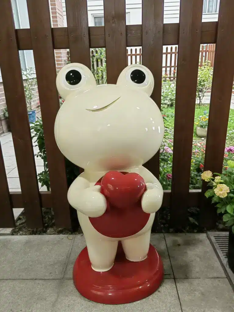 Frog Statues at the Home Entrance