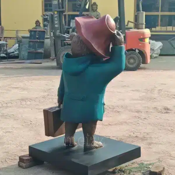 bronze paddington bear statue