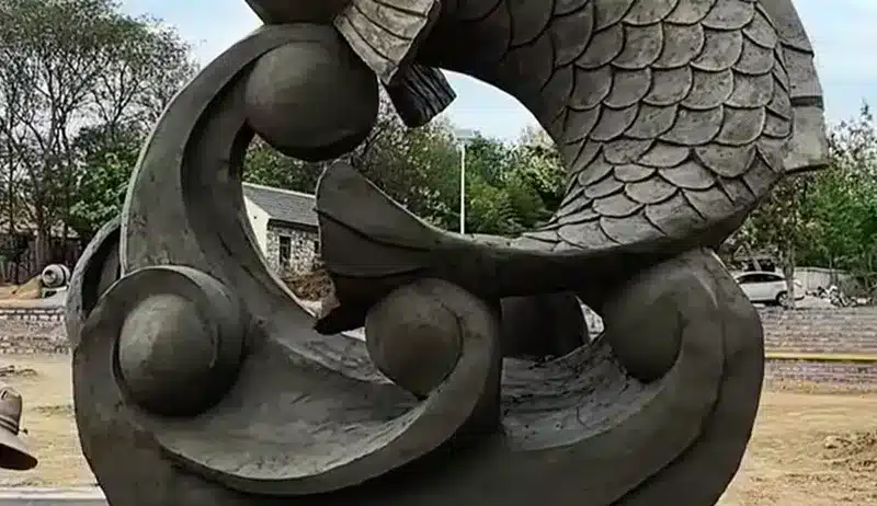 Minimalist concrete fish