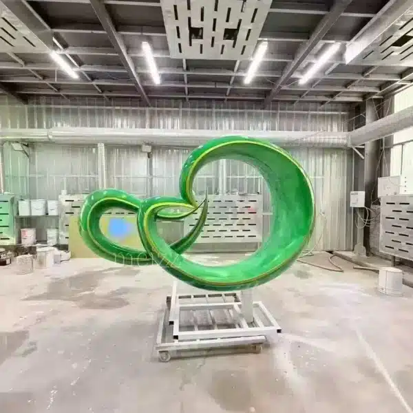 Abstract Green Sculpture