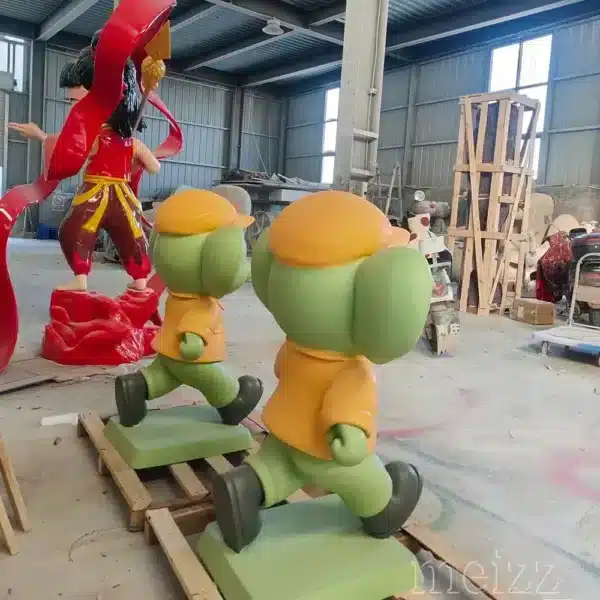 Fiberglass cartoon elephant sculpture